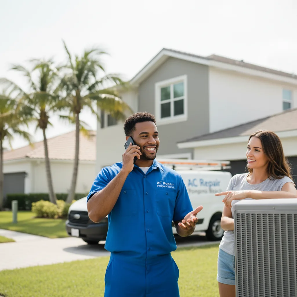 AC Repair Pompano Beach customer support in Hampton